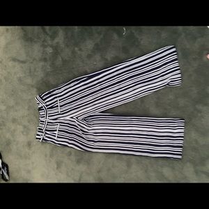 H&M Black & White striped dress pants